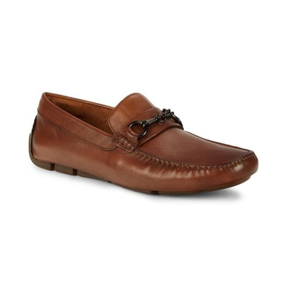 Brand new, Kenneth Cole New York Tamber Leather Bit Driver, Cognac size 10. - Picture 2 of 2